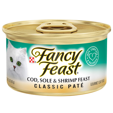 Purina Fancy Feast Classic Cod Sole Shrimp Adult Wet Cat Food